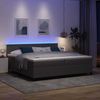 vidaXL LED Boxspringbett Hellgrau und Weiß 200 x 200 cm Cordstoff 3337615 Bild 5