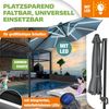 KESSER® Sonnenschirm Ampelschirm Sun Rund XL, Anthrazit, Mit LED Bild 4
