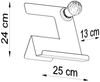 Tischlampe, Weiß, Stahl, H 24 cm Bild 4