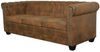 vidaXL Chesterfield-Sofa 3-Sitzer Kunstleder Braun 243620 Bild 4