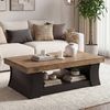 Tribesigns Couchtisch 140 cm Wohnzimmertisch mit Ablage, Moderner Rechtecktisch Bild 1
