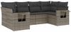 vidaXL 6-tlg. Garten-Sofagarnitur mit Kissen Grau Poly Rattan 3220579 Bild 2