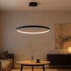LED Pendelleuchte, Ring Design, schwarz, 60 cm Bild 2