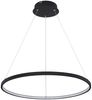 LED Pendelleuchte, Ring Design, schwarz, 60 cm Bild 4