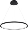 LED Pendelleuchte, Ring Design, schwarz, 60 cm Bild 5