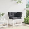 vidaXL Garten-Ecksofa mit Kissen Weiß 73x73x78 cm Massivholz Kiefer 844685 Bild 3