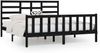 vidaXL Massivholzbett Schwarz Kiefer 200x200 cm [3107637] Bild 2