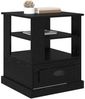 vidaXL Nachttisch Schwarz Eichen-Optik 50 x 50 x 60 cm Holzwerkstoff 881410 Bild 3