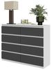 Furnica Kommode GABRIEL 8 Schubladen-Weiß Matt H92cm B120cm T33cm Bild 4