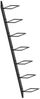 vidaXL Wand-Weinregal für 7 Flaschen Schwarz Metall 289564 Bild 4