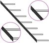 vidaXL Wand-Weinregal für 7 Flaschen Schwarz Metall 289564 Bild 5