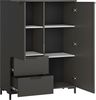 Highboard Alternative Kommode 100x40x132cm Farbe: grau Bild 2