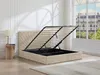 Vente-unique - RIBIOLA Bett Stoff Beige - B 213 cm x H 110 cm x L 168 cm Bild 2