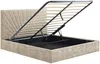 Vente-unique - RIBIOLA Bett Stoff Beige - B 213 cm x H 110 cm x L 168 cm Bild 5