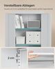 Songmics Aktenschrank mit 5 Ebenen, Stahl hellgrau, 60 x 40 x 180 cm Bild 4