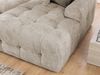 luma-home Wohnlandschaft U-Form 6-Sitzer, raffinierte Steppungen, Chenille-Bezug in Sand Grau, 323 x 161 x 79 cm Bild 5
