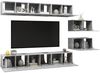vidaXL TV-Schränke 8 Stk. Betongrau Holzwerkstoff 3079147 Bild 3