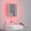 vidaXL LED-Bad-Spiegelschrank Betongrau 40x12x45 cm Acryl 804952 Bild 5