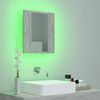 vidaXL LED-Bad-Spiegelschrank Betongrau 40x12x45 cm Acryl 804952 Bild 4
