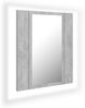 vidaXL LED-Bad-Spiegelschrank Betongrau 40x12x45 cm Acryl 804952 Bild 2