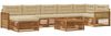 vidaXL Outdoor-Sofagarnitur mit Kissen 8 pcs Natur und Beige 3383661 Bild 2