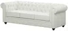 Vente-unique - CHESTERFIELD Sofa and armchair set Kunstleder Weiß - B 78 cm88 cm x H 72 cm x L 82 cm205 cm Bild 3