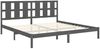 vidaXL Massivholzbett Grau Kiefer 200x200 cm [3105622] Bild 4