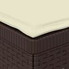 vidaXL 1-Sitzer Garten-Sofa mit Kissen Rattan-Look PP Braun 8011784 Bild 5
