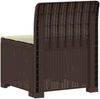 vidaXL 1-Sitzer Garten-Sofa mit Kissen Rattan-Look PP Braun 8011784 Bild 4