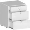 Dmora Kommode Asgabat, Schlafzimmerkommode, Kommode mit 3 Schubladen, 47x45h61 cm, Weiß Bild 5