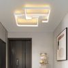 ZMH LED Deckenleuchte Rechteckige Deckenlampe 30*25*4.5cm Modern für Schlafzimmer Flur, Hochwertige Lampenperlen, LED fest integriert, 3000k Bild 2