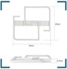 ZMH LED Deckenleuchte Rechteckige Deckenlampe 30*25*4.5cm Modern für Schlafzimmer Flur, Hochwertige Lampenperlen, LED fest integriert, 3000k Bild 4