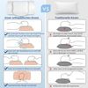 Kopfkissen Memory Foam Kissen Kopfkissen, Ergonomisches Nackenkissen 38.2 x 67.3 x 13.8 cm Bild 4