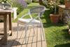 KAWOLA Gartenstuhl KISO Outdoor weiß mit Kissen Rückenlehne Rope grau 79 x 58 x 54 cm Bild 2