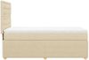 vidaXL Boxspringbett mit Matratze Creme 90x190 cm Stoff 3291930 Bild 5