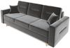 Sofa 3-Sitzer BELMIRA mit Schlaffunktion Grau Bild 2