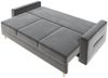 Sofa 3-Sitzer BELMIRA mit Schlaffunktion Grau Bild 4