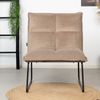 Bronx71 Samt Sessel Malaga modern taupe Bild 3