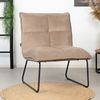 Bronx71 Samt Sessel Malaga modern taupe Bild 2