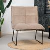 Bronx71 Samt Sessel Malaga modern taupe Bild 5