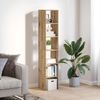 vidaXL Bücherregale 2 Stk. Stapelbar Artisan-Eiche 30x30x80 cm 858820 Bild 3