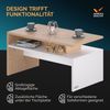 CASARIA® Couchtisch mit Ablage Stauraum Sonoma Eiche Wohnzimmertisch Bild 3