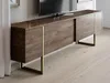 Vente-unique - ZIRELDA TV Möbel Holz, Platte Braun - B 30 cm x H 50 cm x L 180 cm Bild 5