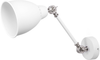 'Mississippi' Wandleuchte Weiß Metall 2er Set mit Schwenkarm verstellbar Glockenförmig Modernes Design Bild 4