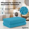 Komfortec Badetuch 100x200 cm aus 100% Baumwolle, Saunatuch XXL, Weich, Groß, Frottee, Schnelltrocknend, Türkis Bild 3