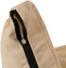 Bodensessel HWC-N45, Schlafsessel Klappsessel Funktionssessel, Schlaffunktion faltbar Stahlrahmen Samt ~ beige Bild 5