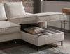 Wohnlandschaft >Rube< Schlaffunktion, Stauraum, Cord beige - 309x92x198cm (BxHxT) Bild 5