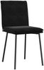 vidaXL Esszimmerstühle 4 Stk. Schwarz Samt 3315350 Bild 3