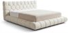 KAWOLA Bett ATTICO Polsterbett Stoff cremeweiß 200x200cm mit Lattenrost Bild 3