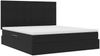vidaXL Aufbewahrungsbett mit Matratze Schwarz 180 x 200 cm Samt 3372047 Bild 5